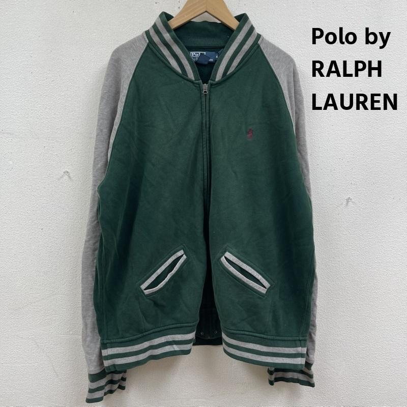 ポロバイラルフローレン Polo by RALPH LAUREN ジャケット、上着 ジャンパー、ブルゾン 90s ロゴ刺繍 ジップアップ ラグラン ジップアップ パーカー ジャケット XXL 緑 / グリーン / green メンズ USED 古着 中古 50165627