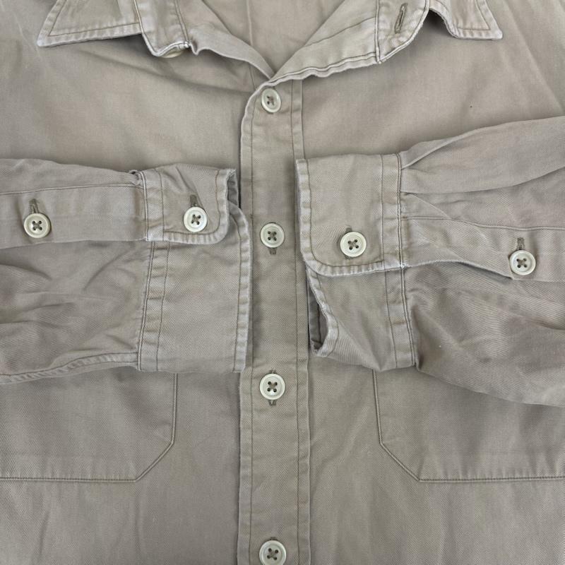 ポロバイラルフローレン Polo by RALPH LAUREN シャツ、ブラウス 長袖 フラップ ダブルポケット 長袖 カジュアル ワーク シャツ XL ベージュ / ベージュ / beige メンズ USED 古着 中古 50165628