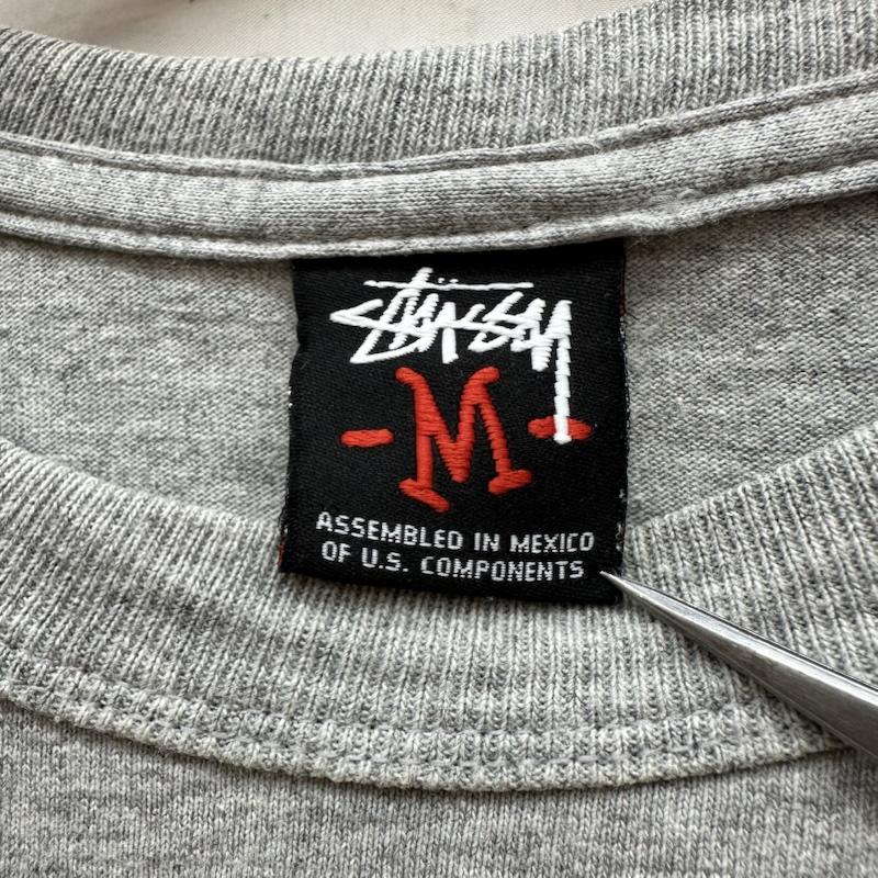 ステューシー STUSSY Tシャツ 長袖 00s YEAR OF THE TIGER 虎 袖 プリント ロンT M 灰 / グレー / gray メンズ USED 古着 中古 50165630