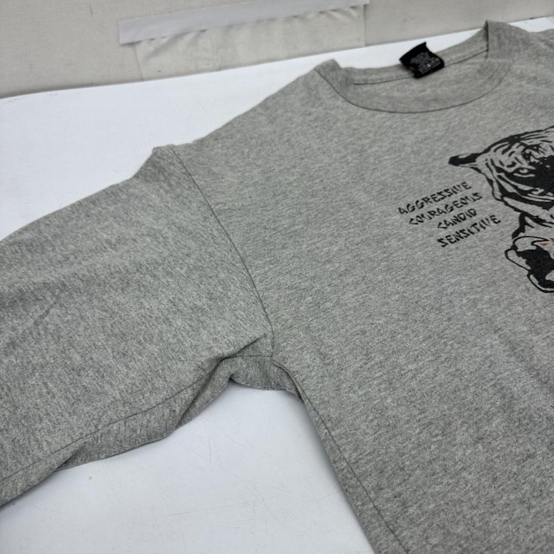 ステューシー STUSSY Tシャツ 長袖 00s YEAR OF THE TIGER 虎 袖 プリント ロンT M 灰 / グレー / gray メンズ USED 古着 中古 50165630