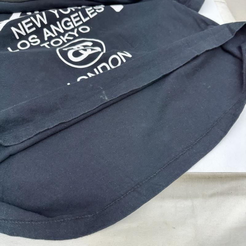 ステューシー STUSSY Tシャツ 半袖 90s USA製 紺タグ World Tour Tee ワールドツアー プリント Tシャツ M 黒 / ブラック / black メンズ USED 古着 中古 50165634