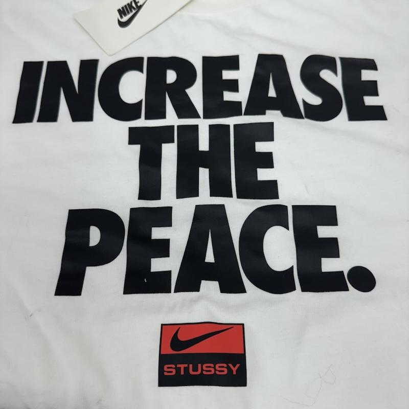 ステューシー STUSSY Tシャツ 半袖 NIKE Increase The Peace T-Shirt プリント Tシャツ CU9253-100 M 白 / ホワイト / white メンズ USED 古着 中古 50165636