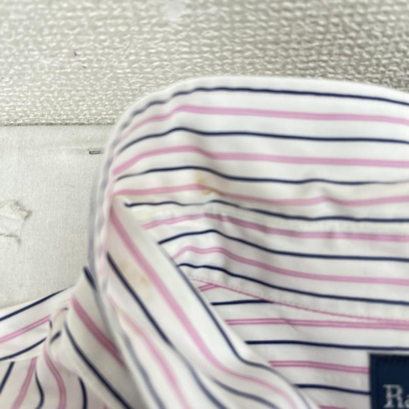 ローレンラルフローレン LAUREN RALPH LAUREN シャツ、ブラウス 長袖 ポニー刺繍 ストライプ柄 長袖 オックスフォード シャツ XXL 桃 / ピンク / pink メンズ USED 古着 中古 50165637