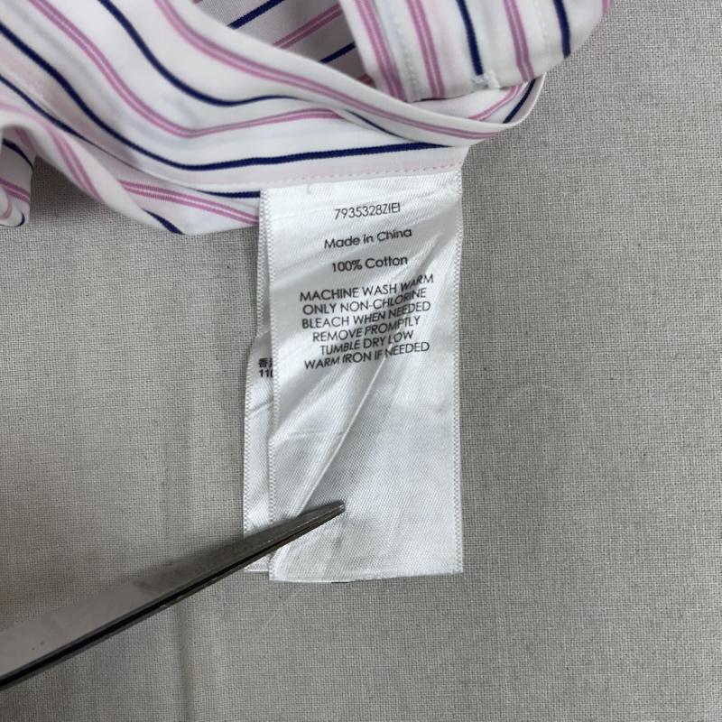 ローレンラルフローレン LAUREN RALPH LAUREN シャツ、ブラウス 長袖 ポニー刺繍 ストライプ柄 長袖 オックスフォード シャツ XXL 桃 / ピンク / pink メンズ USED 古着 中古 50165637