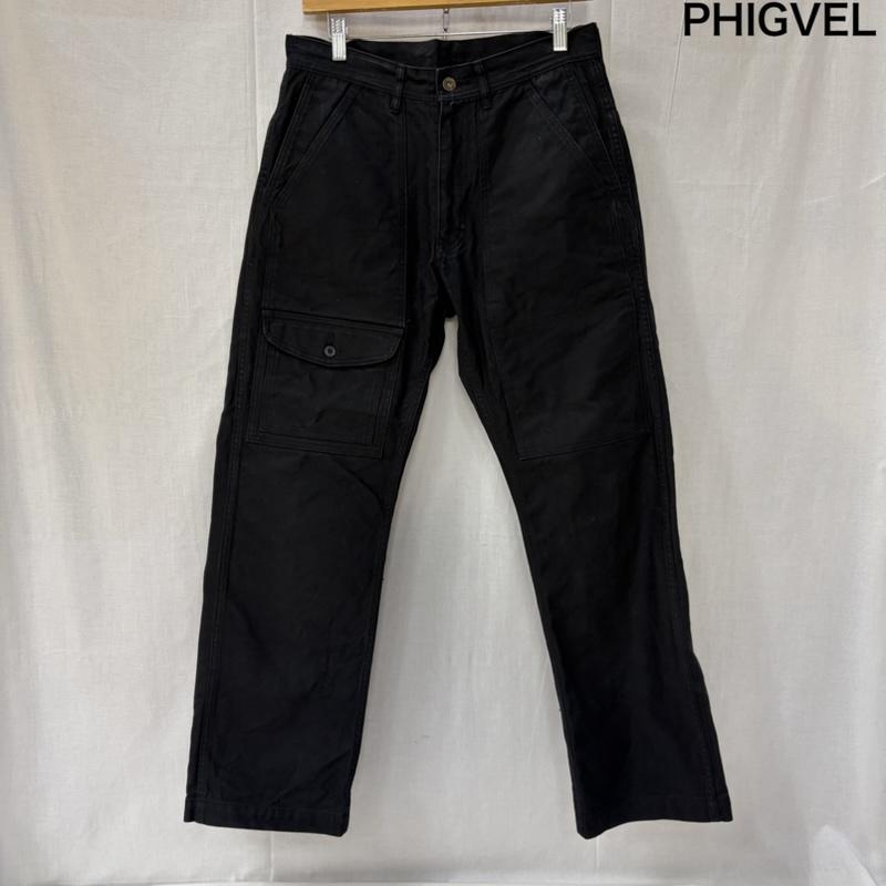 フィグベル PHIGVEL MAKERS＆Co パンツ ワークパンツ、ペインターパンツ コットンワークパンツ 7ポケット pmm-pt05 1 無地 黒 / ブラック / black メンズ USED 古着 中古 50165638
