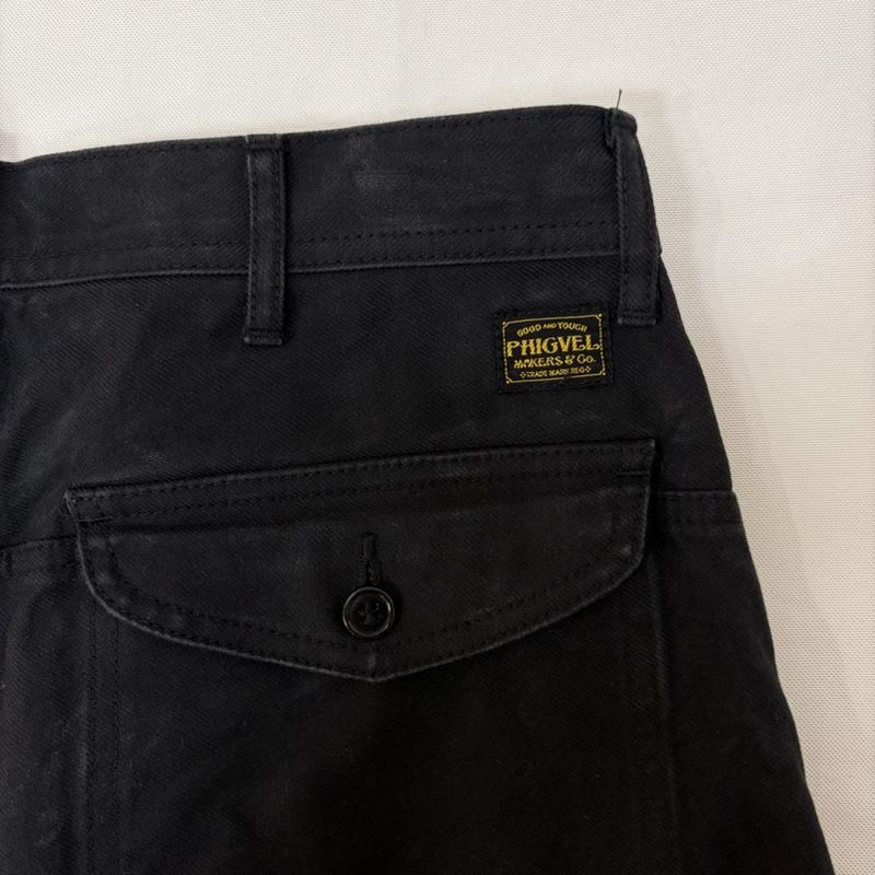 フィグベル PHIGVEL MAKERS＆Co パンツ ワークパンツ、ペインターパンツ コットンワークパンツ 7ポケット pmm-pt05 1 無地 黒 / ブラック / black メンズ USED 古着 中古 50165638