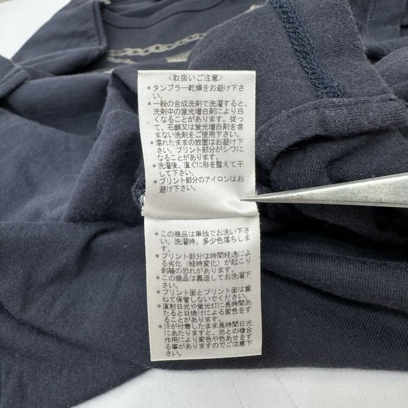 ヴィヴィアンウエストウッドマン Vivienne Westwood MAN Tシャツ 半袖 ネックレス プリント Tシャツ VW-24-77068 50 紺 / ネイビー / navy メンズ USED 古着 中古 50165640