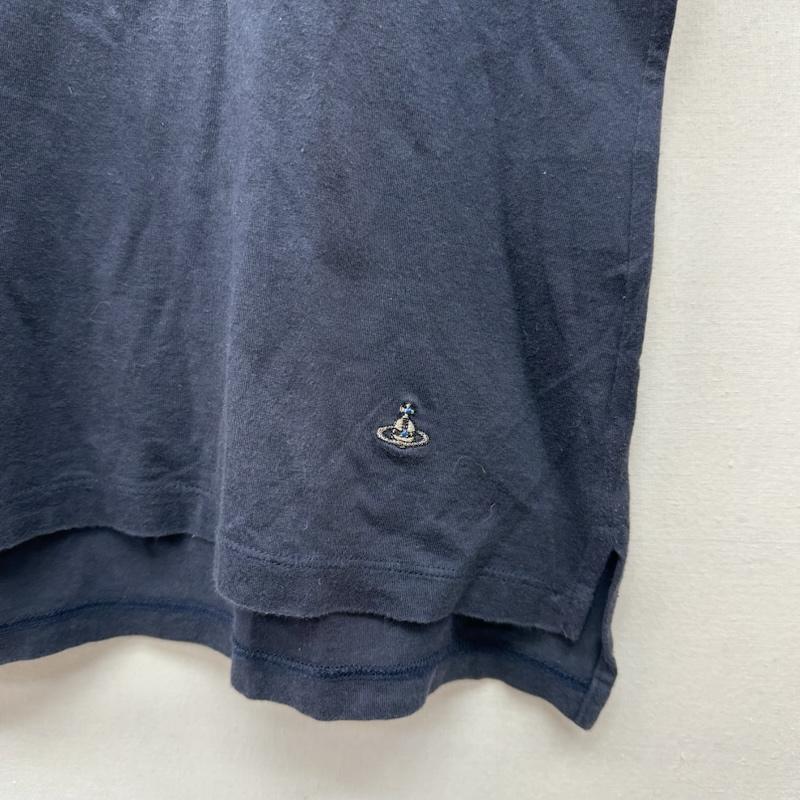 ヴィヴィアンウエストウッドマン Vivienne Westwood MAN Tシャツ 半袖 ネックレス プリント Tシャツ VW-24-77068 50 紺 / ネイビー / navy メンズ USED 古着 中古 50165640