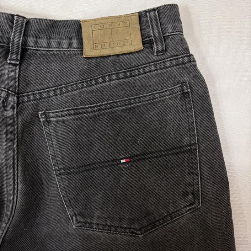 トミーヒルフィガー TOMMY HILFIGER パンツ デニム、ジーンズ デニムテーパードパンツ ワイド ダークグレー 32インチ 無地 ダークグレー / ダークグレー / メンズ USED 古着 中古 50165641