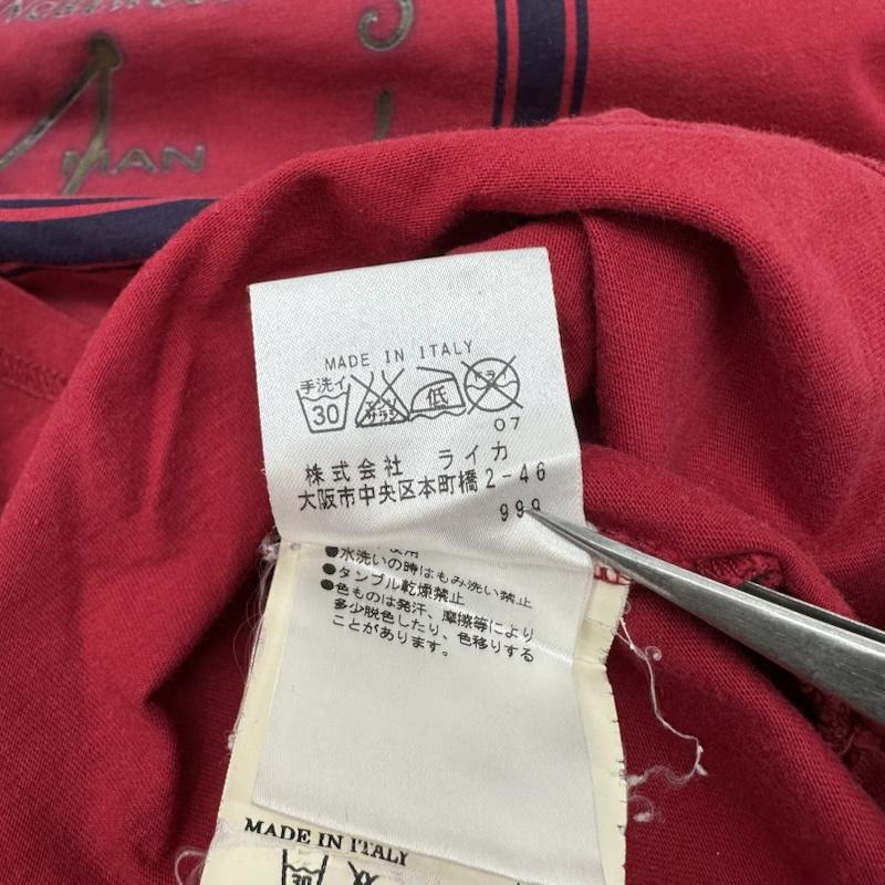 ヴィヴィアンウエストウッドマン Vivienne Westwood MAN Tシャツ 半袖 逆時計回り 文字盤 タイムマシン プリント Tシャツ 4647-8608 S 赤 / レッド / red メンズ USED 古着 中古 50165642