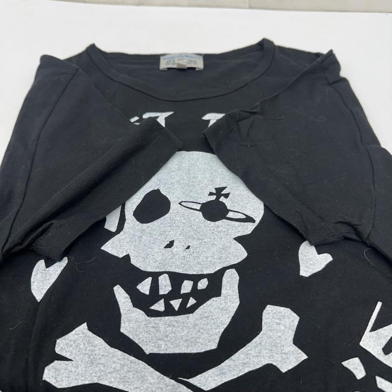ヴィヴィアンウエストウッドマン Vivienne Westwood MAN Tシャツ 半袖 TOO FAST TO LIVE TOO YOUNG TO DIE スカル プリント Tシャツ 4445-8601 46 黒 / ブラック / black メンズ USED 古着 中古 50165643