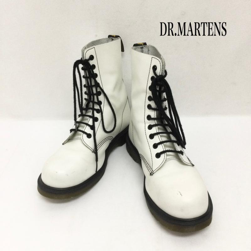 ドクターマーチン Dr.Martens ブーツ ロングブーツ Dr.Martens 1919 ブーツ 10ホール ドクターマーチン スチールトゥ UK：7 白 / ホワイト / white メンズ USED 古着 中古 50165644