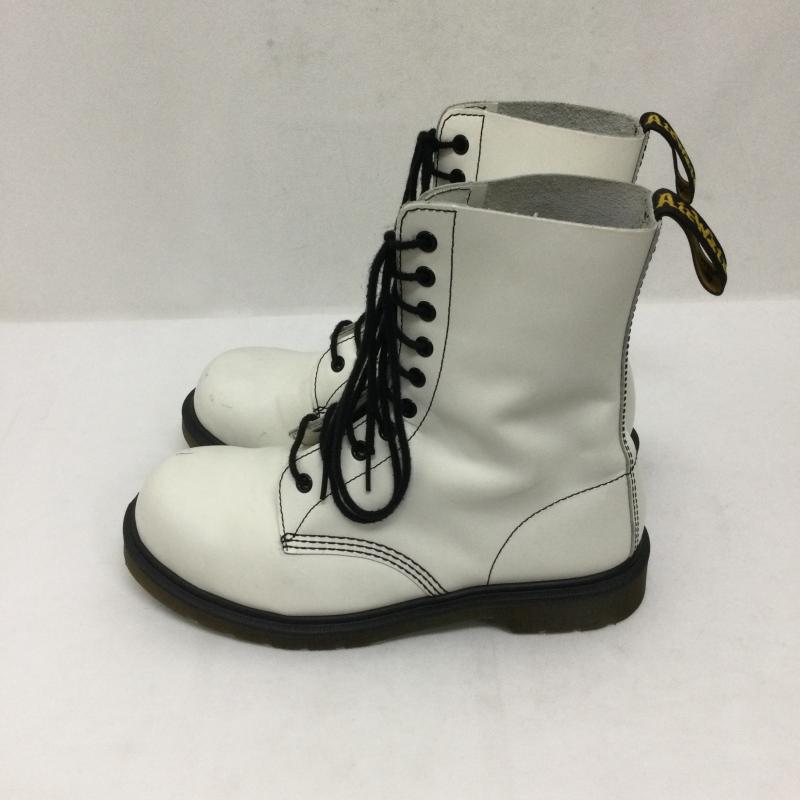 ドクターマーチン Dr.Martens ブーツ ロングブーツ Dr.Martens 1919 ブーツ 10ホール ドクターマーチン スチールトゥ UK：7 白 / ホワイト / white メンズ USED 古着 中古 50165644