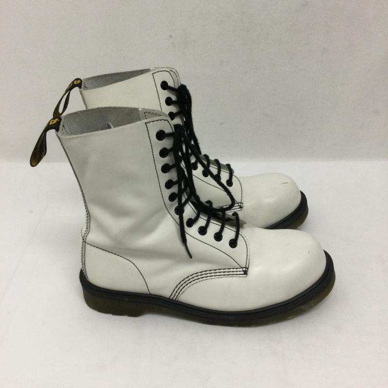 ドクターマーチン Dr.Martens ブーツ ロングブーツ Dr.Martens 1919 ブーツ 10ホール ドクターマーチン スチールトゥ UK：7 白 / ホワイト / white メンズ USED 古着 中古 50165644