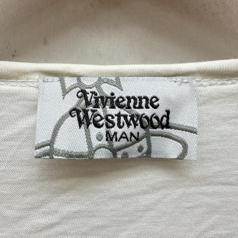 ヴィヴィアンウエストウッドマン Vivienne Westwood MAN Tシャツ 半袖 Sunglasses Skull Big Tee スカル プリント オーバーサイズ Tシャツ VW-J2-77106 FREE 白 / ホワイト / white メンズ USED 古着 中古 50165645