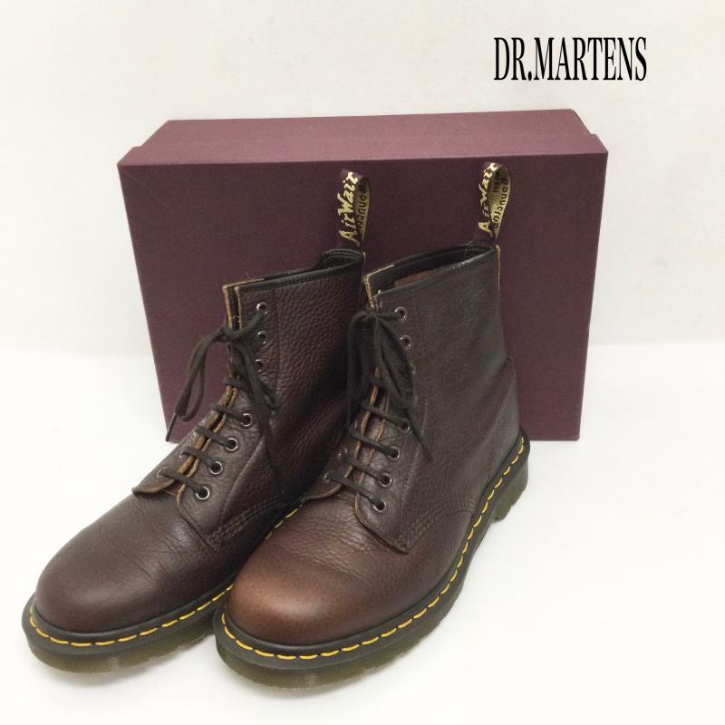 ドクターマーチン Dr.Martens ブーツ ショートブーツ dr.martens 1460　DARK TAN　ABANDON　8ホール　イングランド製 UK：7 茶 / ブラウン / brown メンズ USED 古着 中古 50165646