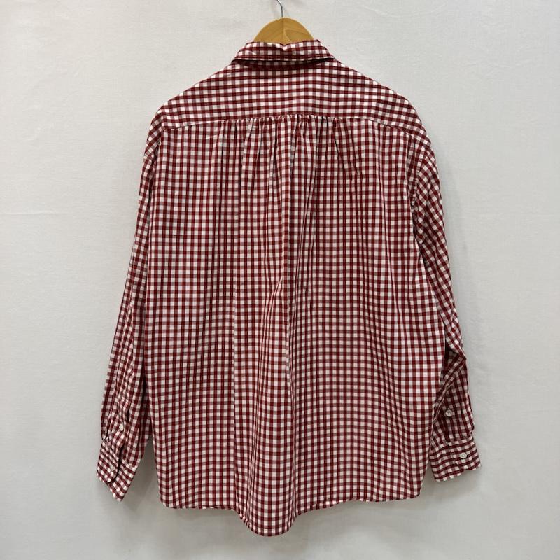 ポータークラシック Porter Classic シャツ、ブラウス 長袖 ROLL UP ロールアップ ギンガムチェックシャツ M 赤 / レッド / red メンズ USED 古着 中古 50165655