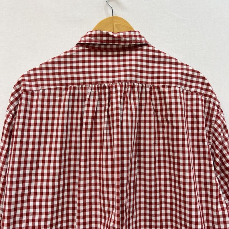 ポータークラシック Porter Classic シャツ、ブラウス 長袖 ROLL UP ロールアップ ギンガムチェックシャツ M 赤 / レッド / red メンズ USED 古着 中古 50165655