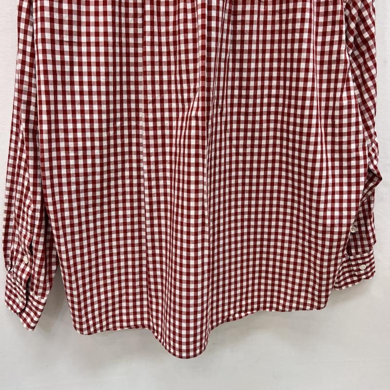 ポータークラシック Porter Classic シャツ、ブラウス 長袖 ROLL UP ロールアップ ギンガムチェックシャツ M 赤 / レッド / red メンズ USED 古着 中古 50165655