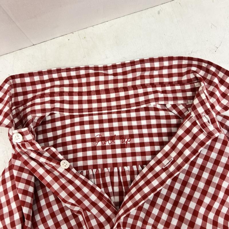 ポータークラシック Porter Classic シャツ、ブラウス 長袖 ROLL UP ロールアップ ギンガムチェックシャツ M 赤 / レッド / red メンズ USED 古着 中古 50165655