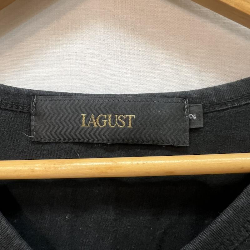 ラガス LAGUST Tシャツ 長袖 ラインストーン スカル Vネック 長袖Ｔシャツ Y2K グランジ 2 黒 / ブラック / black メンズ USED 古着 中古 50165659