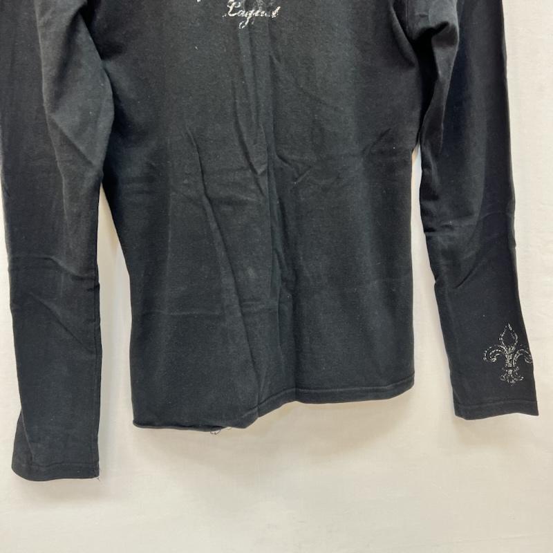 ラガス LAGUST Tシャツ 長袖 ラインストーン スカル Vネック 長袖Ｔシャツ Y2K グランジ 2 黒 / ブラック / black メンズ USED 古着 中古 50165659