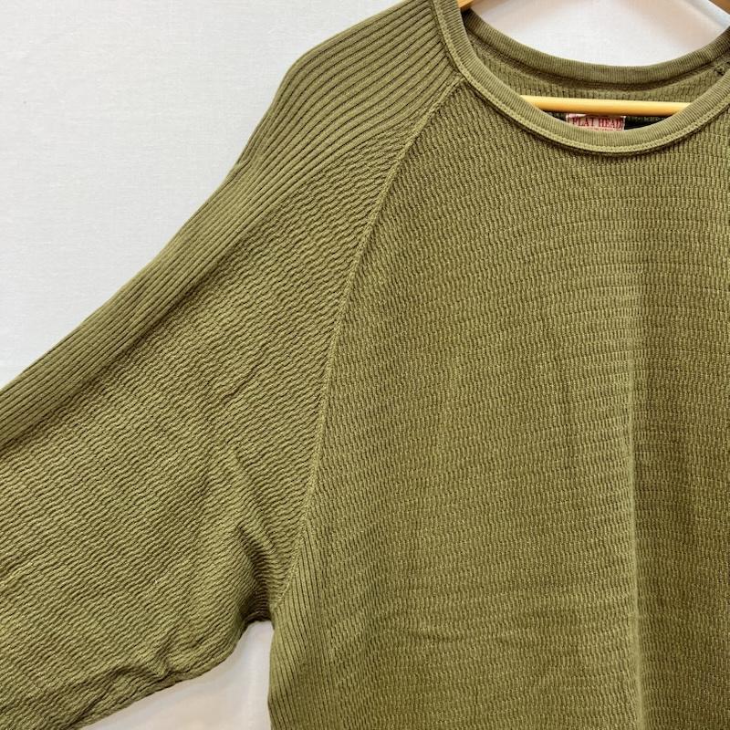 フラットヘッド FLATHEAD Tシャツ 半袖 サーマル ラグランTシャツ FN-THW-001 L カーキオリーブ / カーキオリーブ / メンズ USED 古着 中古 50165660