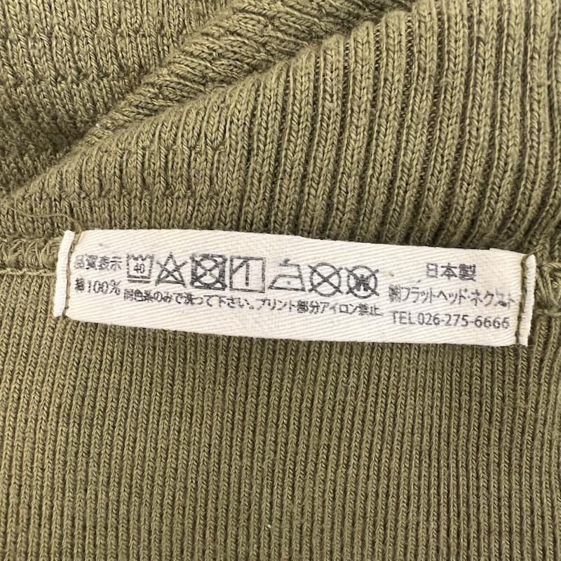 フラットヘッド FLATHEAD Tシャツ 半袖 サーマル ラグランTシャツ FN-THW-001 L カーキオリーブ / カーキオリーブ / メンズ USED 古着 中古 50165660