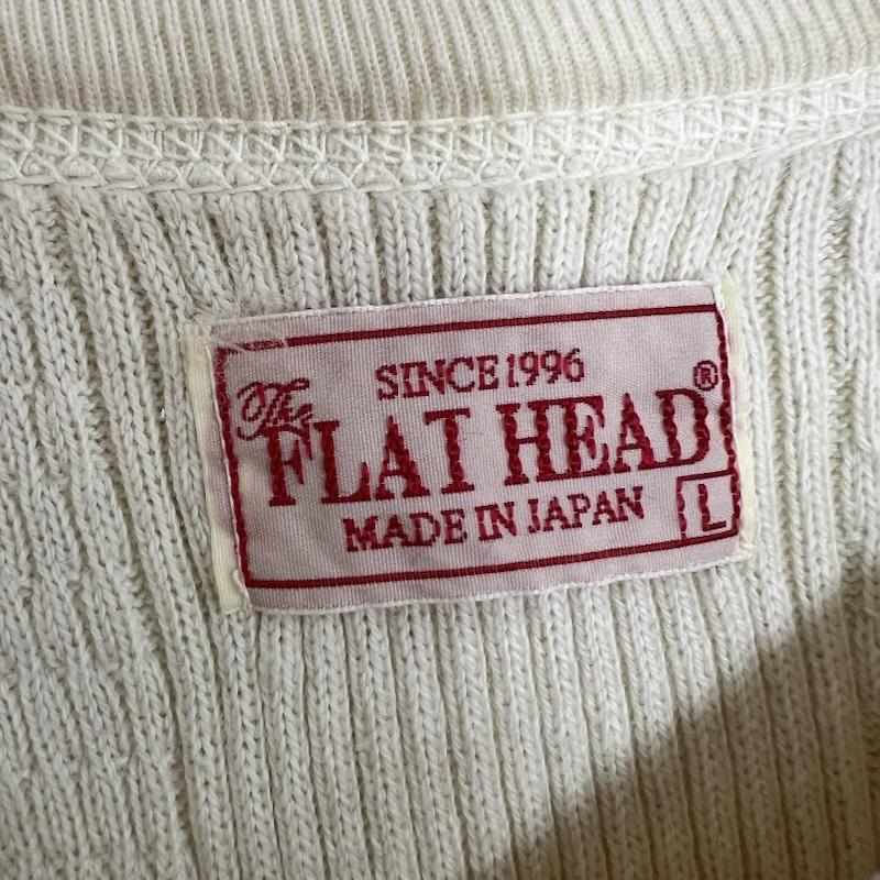 フラットヘッド FLATHEAD Tシャツ 半袖 サーマル ラグランTシャツ FN-THW-001 L アイボリー / アイボリー / メンズ USED 古着 中古 50165662