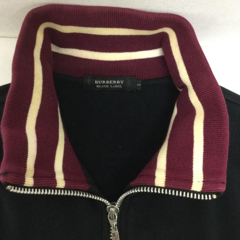 バーバリーブラックレーベル BURBERRY BLACK LABEL トップス トップス BURBERRY BLACK LABEL ドライバーズニット　ホース刺繍 BMV68-716-09 ジャージ 2 ワンポイント 黒 / ブラック / black メンズ USED 古着 中古 50165663