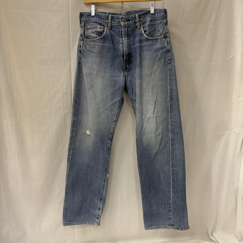 リーバイス Levi s パンツ デニム、ジーンズ 502 赤耳 セルビッチ デニム ビックE テーパードシルエット ボタン裏J22 33インチ 無地 青 / ブルー / blue X 水色 / ライトブルー / メンズ USED 古着 中古 50165665