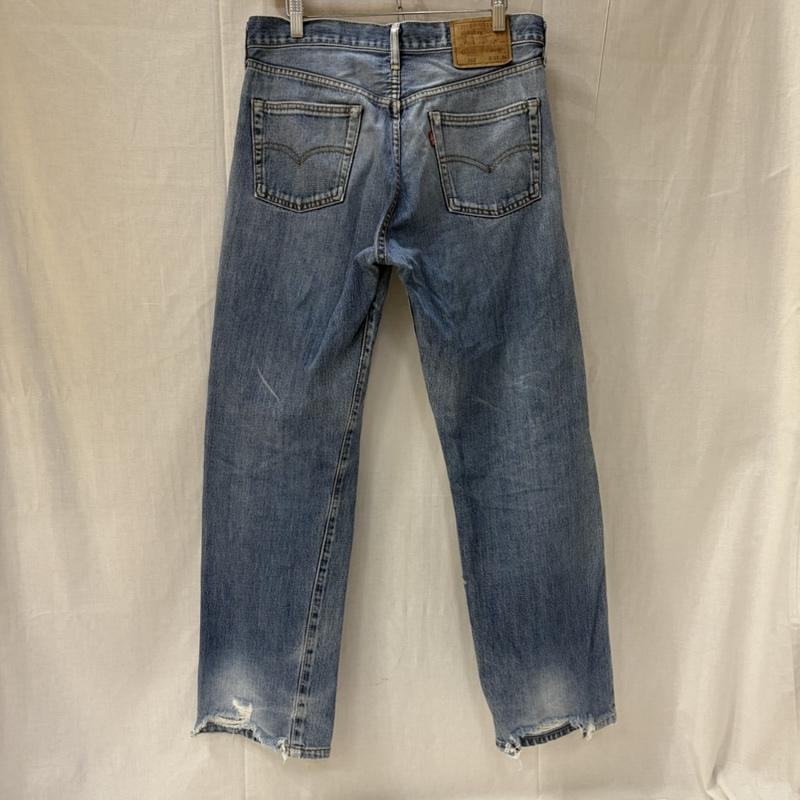 リーバイス Levi s パンツ デニム、ジーンズ 502 赤耳 セルビッチ デニム ビックE テーパードシルエット ボタン裏J22 33インチ 無地 青 / ブルー / blue X 水色 / ライトブルー / メンズ USED 古着 中古 50165665