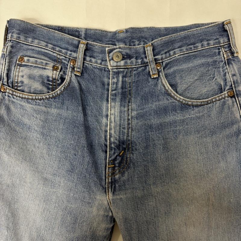 リーバイス Levi s パンツ デニム、ジーンズ 502 赤耳 セルビッチ デニム ビックE テーパードシルエット ボタン裏J22 33インチ 無地 青 / ブルー / blue X 水色 / ライトブルー / メンズ USED 古着 中古 50165665