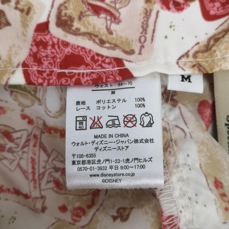 ベイビー・ザ・スターズ・シャイン・ブライト BABY,THE STARS SHINE BRIGHT スカート ひざ丈スカート ふしぎの国のアリス ディズニー コラボ 姫ロリ ロリータ Disney M 赤 / レッド / red レディース USED 古着 中古 50165667