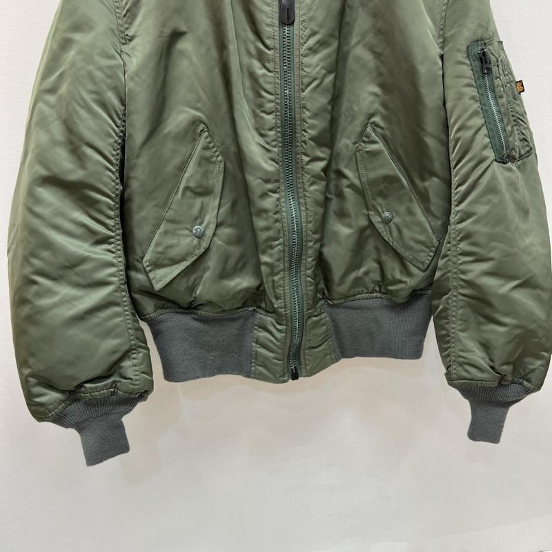 アルファ ALPHA ジャケット、上着 フライトジャケット 90s USA製 MA-1 ミリタリー フライトジャケット M オリーブグリーン / オリーブグリーン / メンズ USED 古着 中古 50165669