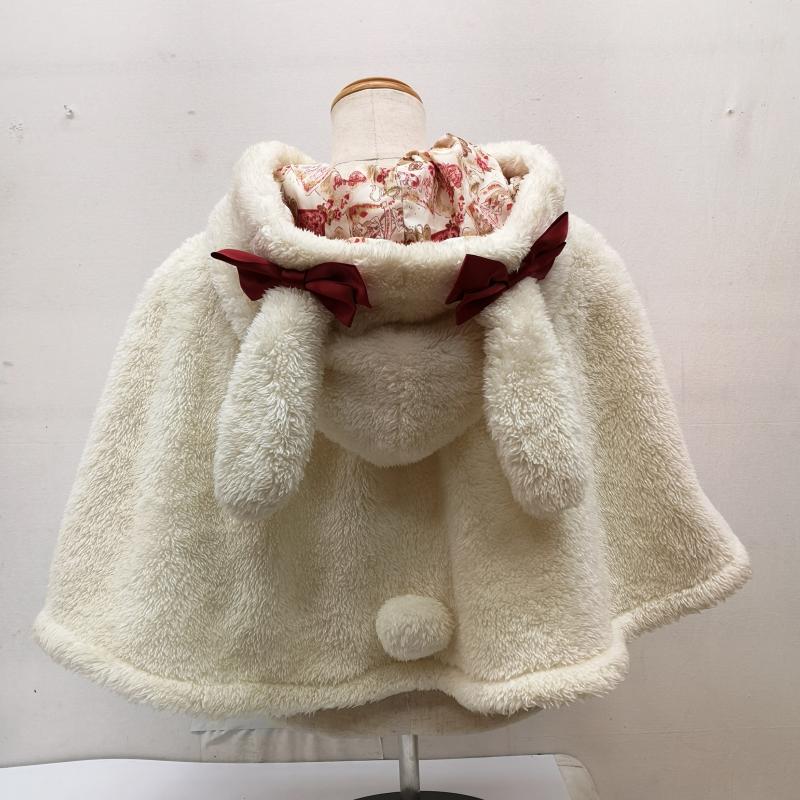 ベイビー・ザ・スターズ・シャイン・ブライト BABY,THE STARS SHINE BRIGHT ジャケット、上着 ポンチョ ふしぎの国のアリス ディズニー コラボ 姫ロリ ロリータ Disney ポンチョ ケープ M 無地 白 / ホワイト / white レディース USED 古着 中古 50165671