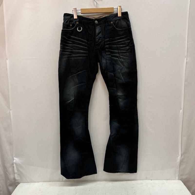 バッファローボブズ BUFFALO BOBS ボトムス ボトムス USED加工 フレアパンツ Y2K 平成 archive M 黒 / ブラック / black メンズ USED 古着 中古 50165674