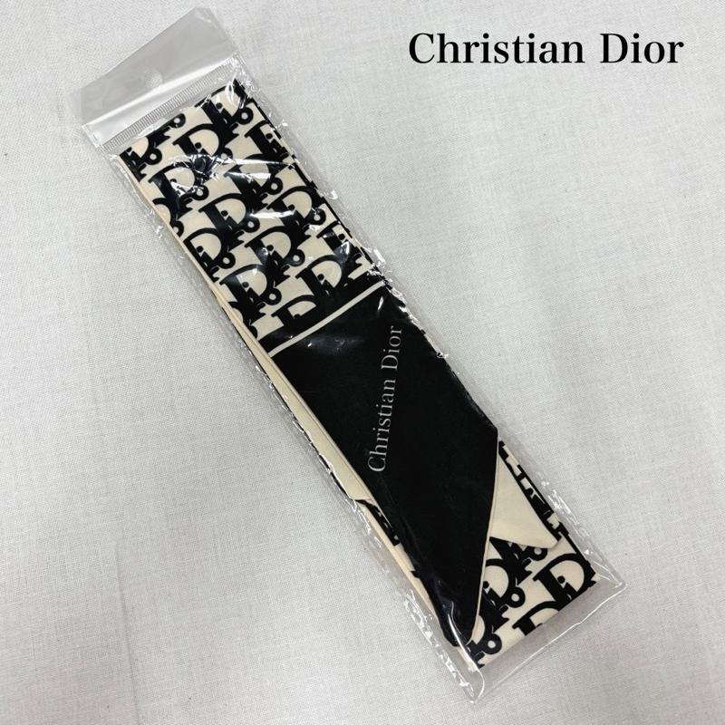 クリスチャンディオール Christian Dior ストール カシミア、パシュミナ ロゴ プリント ミッツァ スカーフ オブリーク JADIOR ロゴ、文字 X プリント アイボリー / アイボリー / X 黒 / ブラック / black レディース USED 古着 中古 50165677