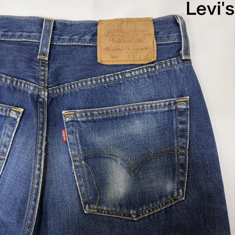 リーバイス Levi s パンツ デニム、ジーンズ 501 ストレートデニム 米国製 553 0700 31インチ 無地 青 / ブルー / blue メンズ USED 古着 中古 50165680