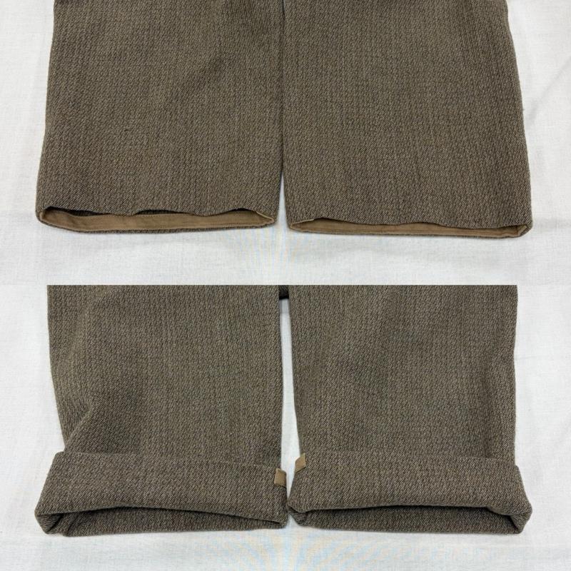 グッチ GUCCI パンツ スラックス 80s タック ストレート ウール パンツ イタリア製 ヴィンテージ OLD オールド 48 無地 メンズ USED 古着 中古 50165682
