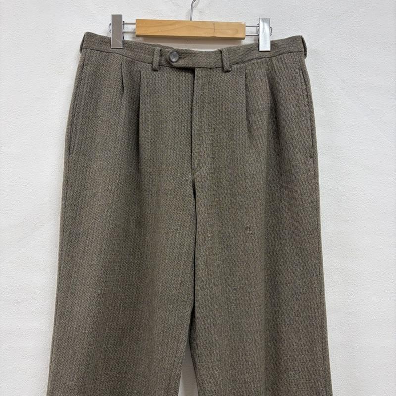グッチ GUCCI パンツ スラックス 80s タック ストレート ウール パンツ イタリア製 ヴィンテージ OLD オールド 48 無地 メンズ USED 古着 中古 50165682