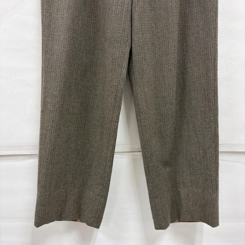 グッチ GUCCI パンツ スラックス 80s タック ストレート ウール パンツ イタリア製 ヴィンテージ OLD オールド 48 無地 メンズ USED 古着 中古 50165682