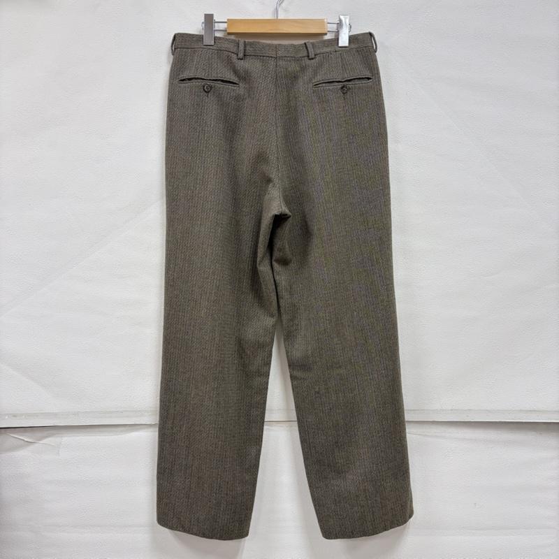 グッチ GUCCI パンツ スラックス 80s タック ストレート ウール パンツ イタリア製 ヴィンテージ OLD オールド 48 無地 メンズ USED 古着 中古 50165682