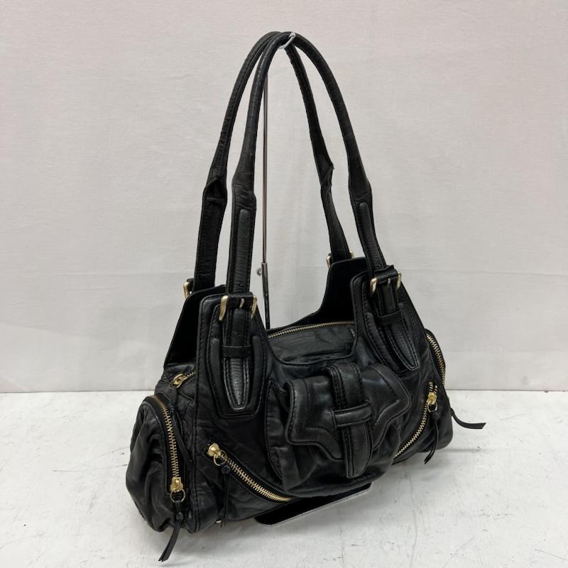 ボトキエ botkier ショルダーバッグ ショルダーバッグ 00s レザー ショルダーバッグ y2k 平成 グランジ - 黒 / ブラック / black レディース USED 古着 中古 50165684