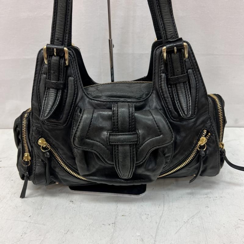 ボトキエ botkier ショルダーバッグ ショルダーバッグ 00s レザー ショルダーバッグ y2k 平成 グランジ - 黒 / ブラック / black レディース USED 古着 中古 50165684