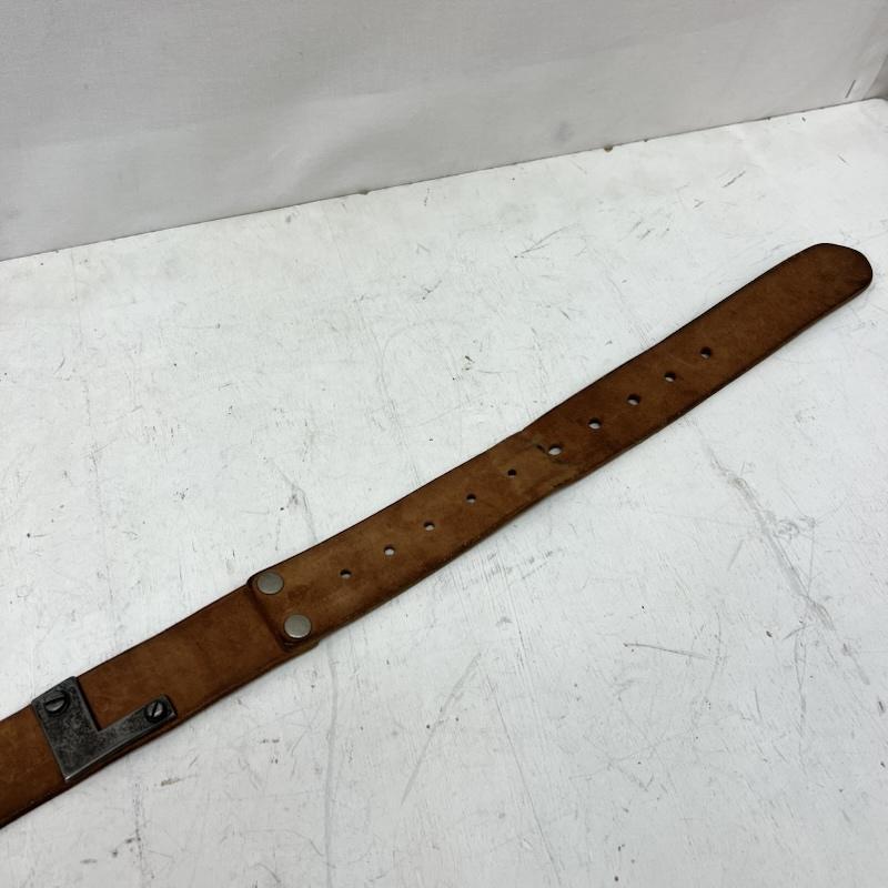 ディーゼル DIESEL ベルト・バックル ベルト メタルロゴ レザーベルト y2k 00s サイズ95 - 茶 / ブラウン / brown メンズ USED 古着 中古 50165687