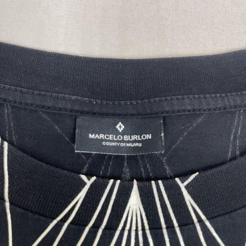 マルセロ・バーロン MARCELO BURLON Tシャツ 半袖 ウィング 翼 グラフィック プリント デザイン Tシャツ カットソー L 黒 / ブラック / black メンズ USED 古着 中古 50165688