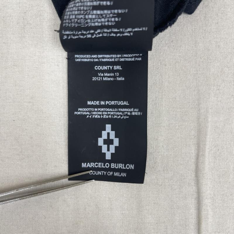 マルセロ・バーロン MARCELO BURLON Tシャツ 半袖 ウィング 翼 グラフィック プリント デザイン Tシャツ カットソー L 黒 / ブラック / black メンズ USED 古着 中古 50165688