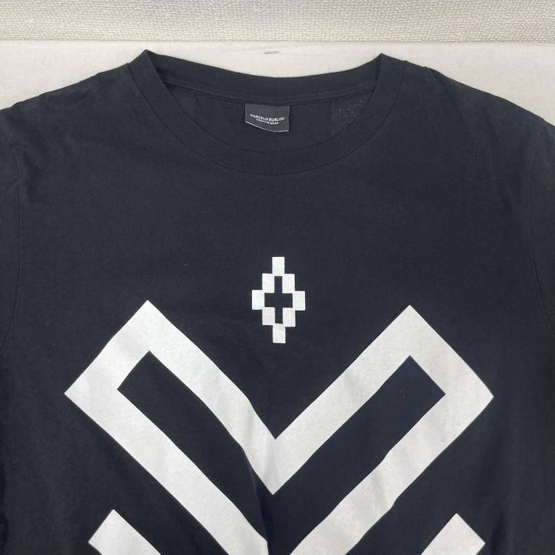 マルセロ・バーロン MARCELO BURLON Tシャツ 半袖 Armored Soul グラフィック ロゴ プリント Tシャツ カットソー XS 黒 / ブラック / black メンズ USED 古着 中古 50165690