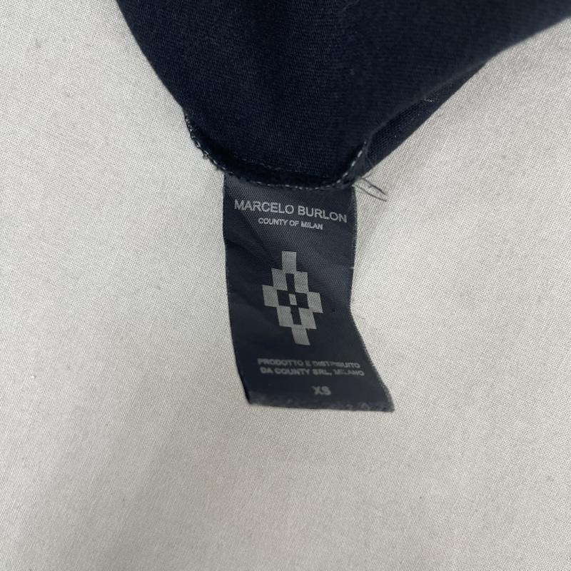 マルセロ・バーロン MARCELO BURLON Tシャツ 半袖 Armored Soul グラフィック ロゴ プリント Tシャツ カットソー XS 黒 / ブラック / black メンズ USED 古着 中古 50165690